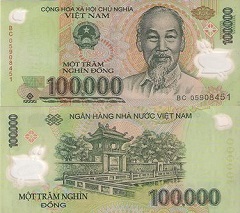 billet 100 000 dong 2008 Vietnam 