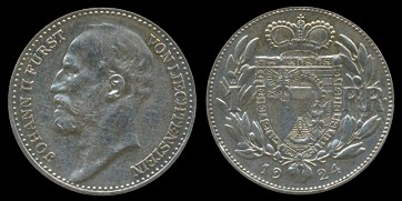 1 franken 1924 Liechtenstein