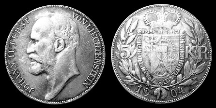 5 Kronen 1904 Liechtenstein