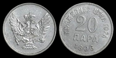 20 Para 1906 Monténégro
