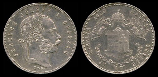 1 forint hongrois 1868