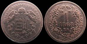 1 krajczar 1868 Hongrie