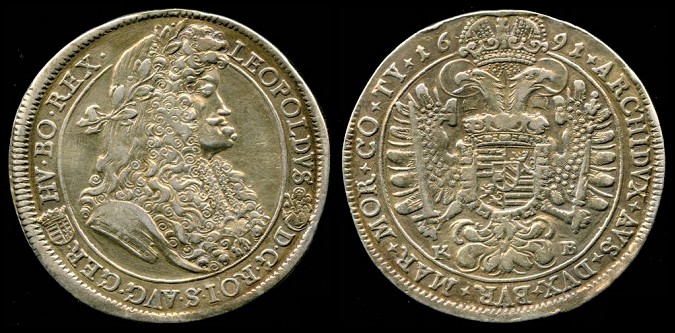 1 Thaler 1687 Hongrie