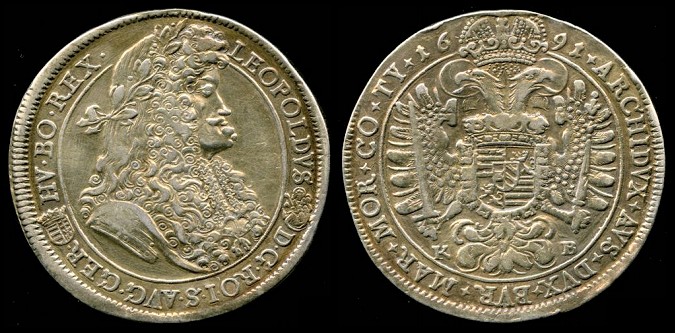 1 Thaler 1687 Hongrie