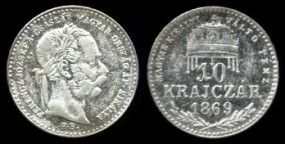 10 krajczar 1869 Hongrie