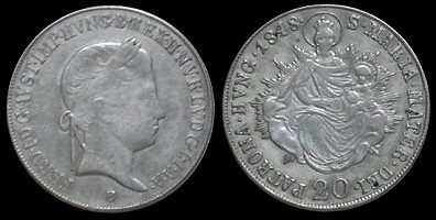 20 krajczar 1848 Hongrie