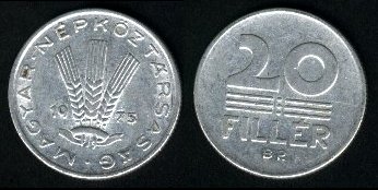 20 filler 1975 Hongrie