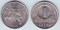 1 litas 1999 Lituanie