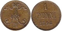 1 penni 1895 Finlande
