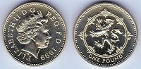 1 pound 1999 Grande Bretagne 