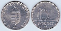 10 forint 1999 Hongrie