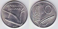 10 lire 1997 italie