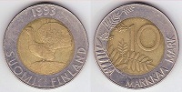 10 markkaa 1993 Finlande