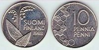 10 pennia 1994 Finlande