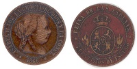 5 centimos 1866 espagne