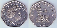 50 pence 1998 Grande Bretagne 