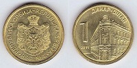 1 dinar 2011 Serbie