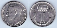 1 franc 1986 Luxembourg