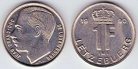 1 franc 1990 Luxembourg