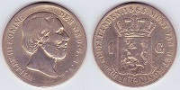 1 gulden 1865 Pays-Bas
