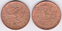 10 korun 2000 République Tchèque 