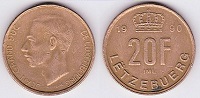 20 francs 1990 Luxembourg