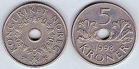 5 kroner 1995 Norvège