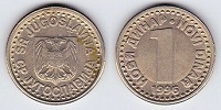 1 novi dinar 1996 Yougoslavie