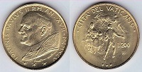 200 lire 1995 Vatican 