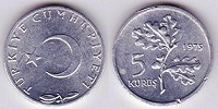 5 kurus 1975 Turquie 