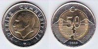 50 kurus 2009 Turquie 