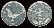 1 kuna 1997 Croatie