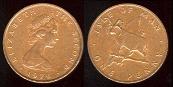1 penny 1976 ile de man