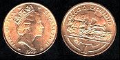 1 penny 1993 ile de man