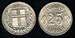 25 aurar 1962 Islande