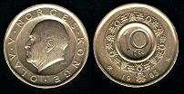 10 kroner 1985 Norvège