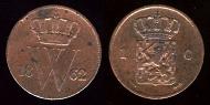 1 cent 1862 Pays-Bas