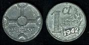 1 cent 1942 Pays-Bas