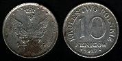 10 fenigow 1917 Pologne