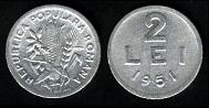 2 lei 1961 Roumanie