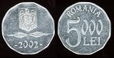 5000 lei 2002 Roumanie