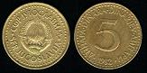 5 dinara 1982 Yougoslavie