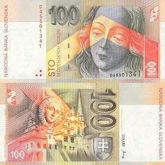 billet 100 korun 1993 Slovaquie
