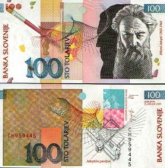 billet 100 tolarjev 2003 Slovénie 