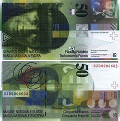 billet 50 franken 2002 Suisse 