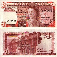 billet 1 pound 1988 Gibraltar 