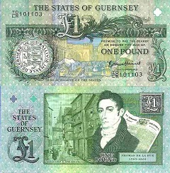 billet 1 pound 2013 Guernesey