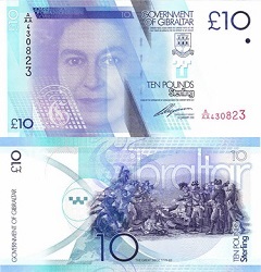 billet 10 pounds 2010 Gibraltar
