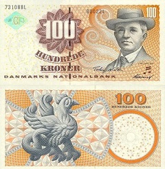 billet 100 kroner 2002 Danemark 