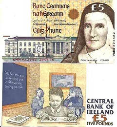 billet 5 pounds 1994 irlande